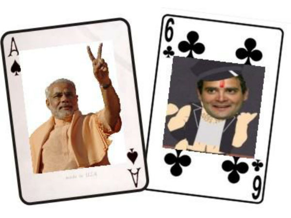 મોદી એક્કો, રાહુલ ગાંધી છક્કો!