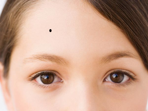 માથા પર જમણી બાજુ