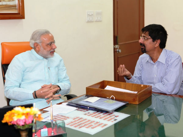 Srikkanth meets Narendra Modi