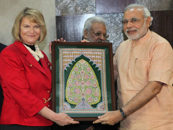 અમેરિકન ડેલીગેટ્સની મોદી સાથે મુલાકાત