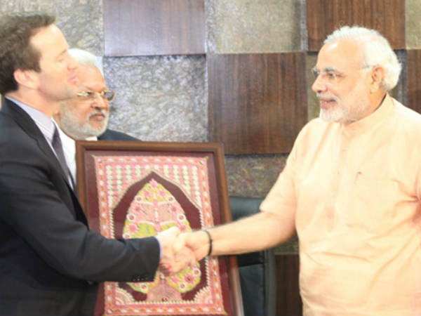 અમેરિકન ડેલીગેટ્સની મોદી સાથે મુલાકાત