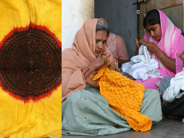 બાંધીણી કલા - Tie and dye - Bandhani :
