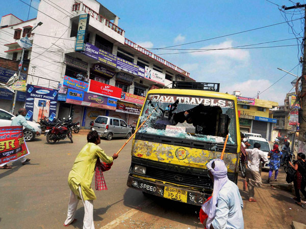 પટનામાં હિંસક વિરોધ