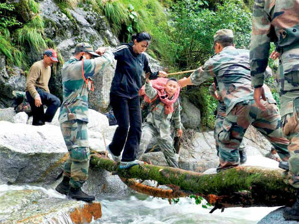 Rescue operations at Pindari glacier