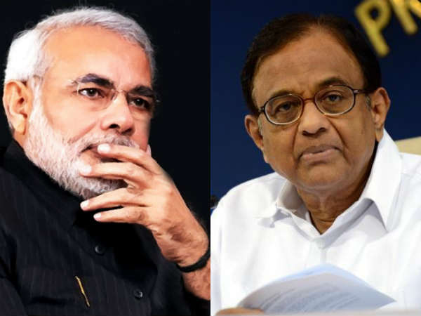 ચિદમ્બરમના મોદી પર પ્રહાર