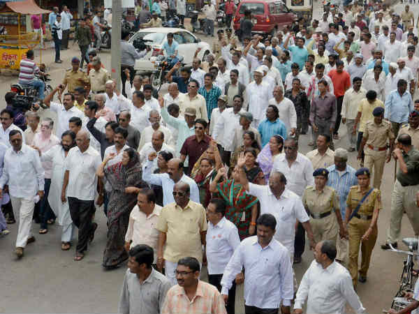કોલાપુરમાં વિરોધ પ્રદર્શન