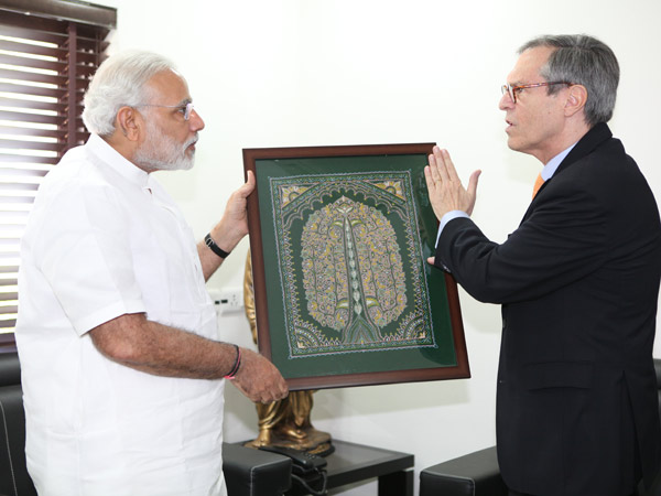 નરેન્દ્ર મોદી અને માઇકલ સ્ટેનર