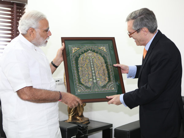 નરેન્દ્ર મોદી અને માઇકલ સ્ટેનર