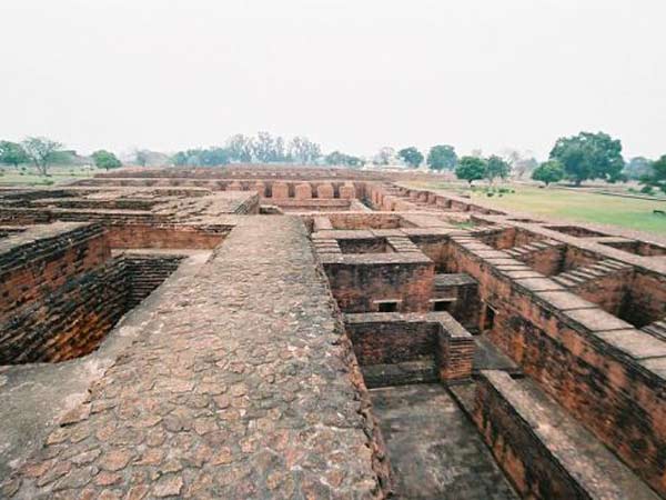 નાલંદા વિશ્વ વિદ્યાલયના ખંડેર