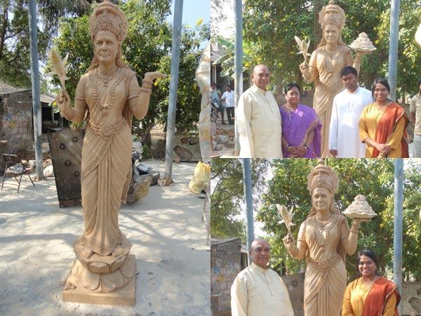 મા તેલંગણાની તર્જ પર સોનિયાની મૂર્તિ