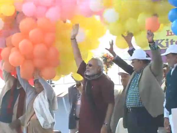 આંતરરાષ્ટ્રીય પતંગ મહોત્સવ 2014નું ઉદઘાટન