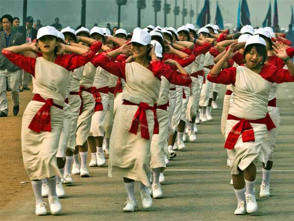 પરેડમાં અરુણાચલ પ્રદેશના બાળકો