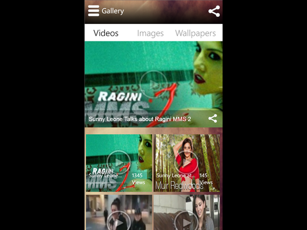 Android application screen shots