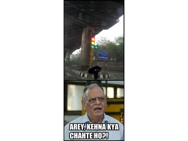Confuse traffic light