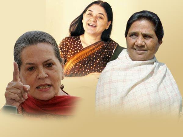સોનિયા, માયાવતી અને મેનકા ગાંધી