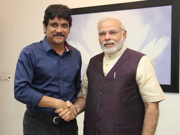 નરેન્દ્ર મોદી સાથે નાગાર્જુનની મુલાકાત