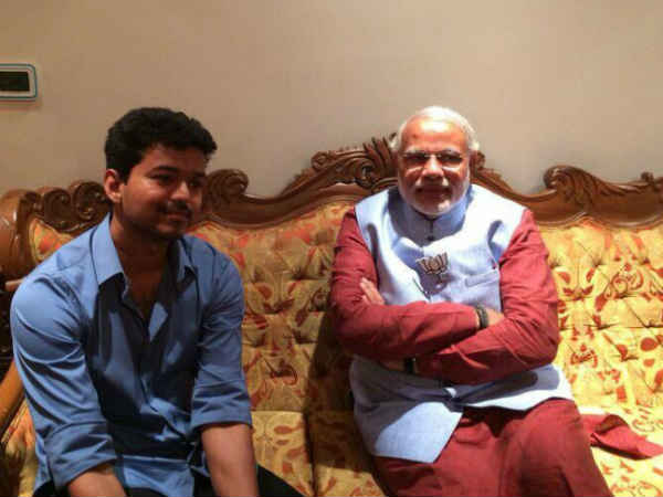 Tamil actor Vijay meet Modi