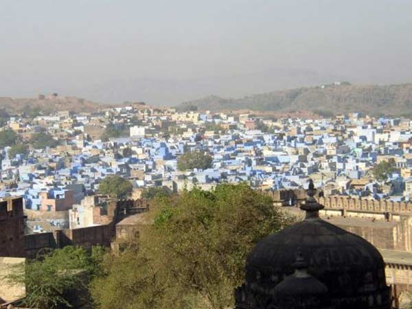 કિલ્લા પરથી જોધપુરનો નજારો