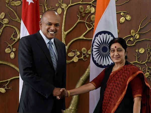 નવી દિલ્હીમાં સિંગાપોરના વિદેશ મંત્રી