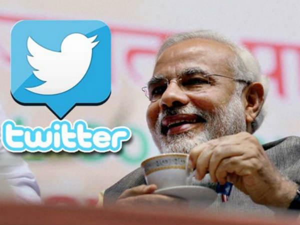 ટ્વિટર પર સૌથી ત્રીજા લોકપ્રીય રાજનેતા છે મોદી