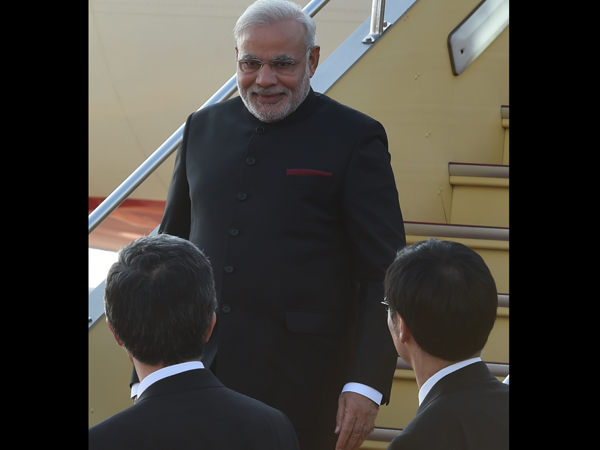 નરેન્દ્ર મોદીનું જાપાનમાં સ્વાગત