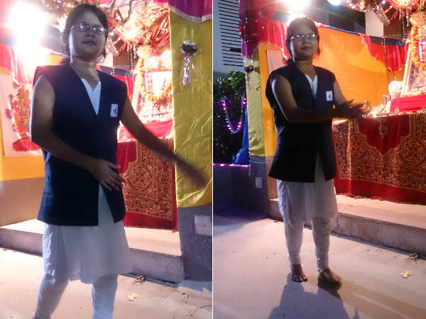 ગરબા તાલે આતંકવાદ અને ભ્રષ્ટાચારનો સંદેશ
