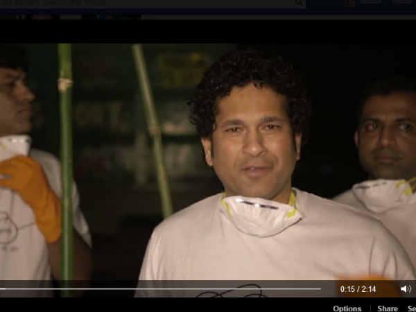 અભિયાનમાં સામેલ થઇને ખુશ છે સચિન
