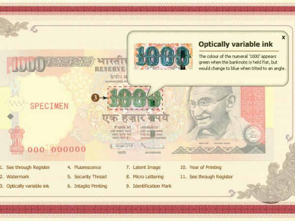 લીલા અને વાદળી રંગની શ્યાહીથી લખેલું હોય છે 1000