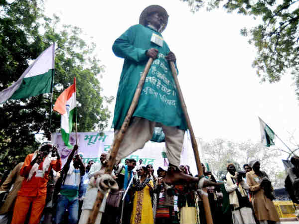 જમીન સંપાદન બિલનો વિરોધ