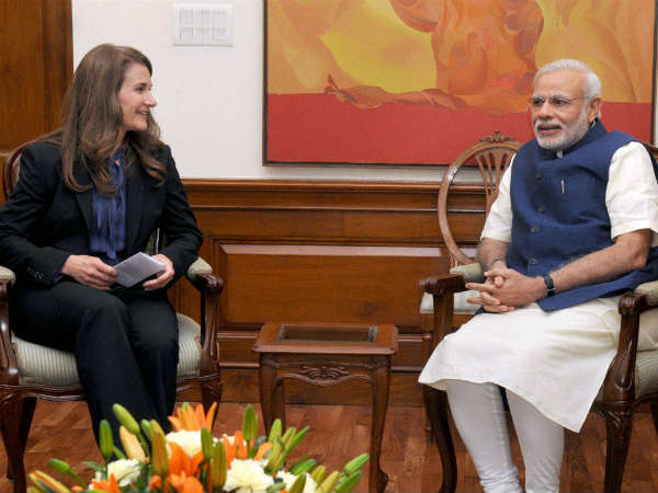 બિલ ગેટ્સની પત્ની મોદીને મળી