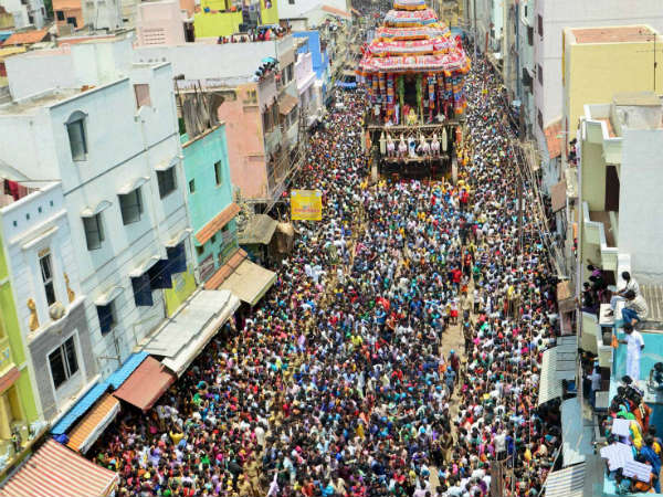 મદુરાઇમાં રથયાત્રા