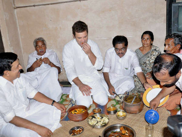 રાહુલ ગાંધીએ ત્રિશૂરમાં માણ્યું સ્વાદિષ્ટ ભોજન