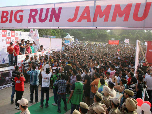 બીગ રન જમ્મુમાં લીધો હજારો લોકોએ ભાગ
