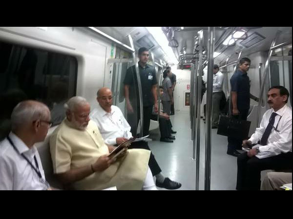 PMની મેટ્રો સફર: