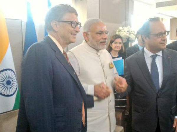 બિલ ગેટ્સ મોદીને મળવા પહોંચ્યા