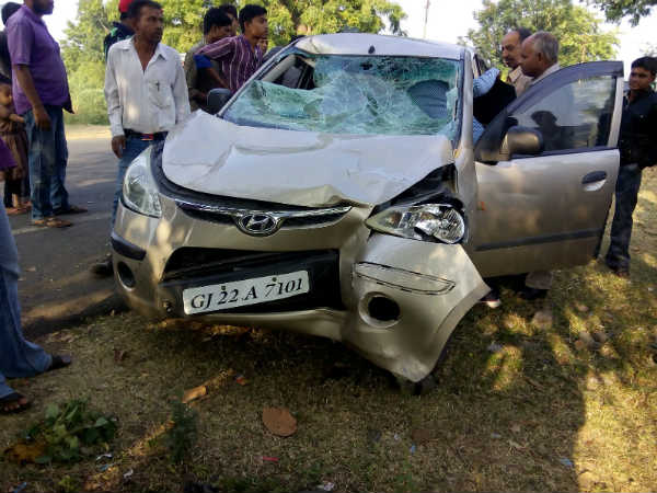 નર્મદાના કેવડિયામાં થયો ગોજારો અકસ્માત, પીએસઆઇ થયા ઇજાગ્રસ્ત