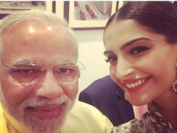 સોનમ કપૂરની સાથે પીએમ મોદીની સેલ્ફી