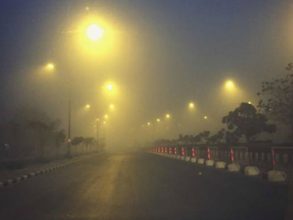 સુરતમાં ધુમ્મસ છવાતા લોકોમાં અચરજ