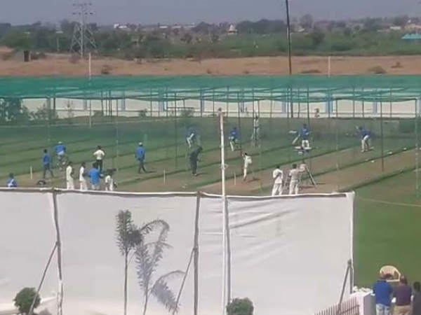 ભારતીય ટીમે કરી નેટ પ્રેકટિસ