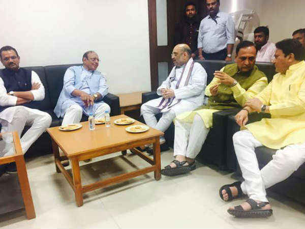 શાહને બાપુની મુલાકાત