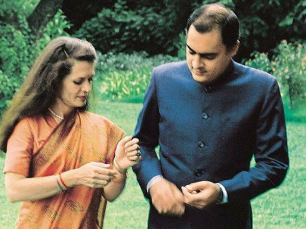 સોનિયા ગાંધી અને રાજીવ ગાંધી