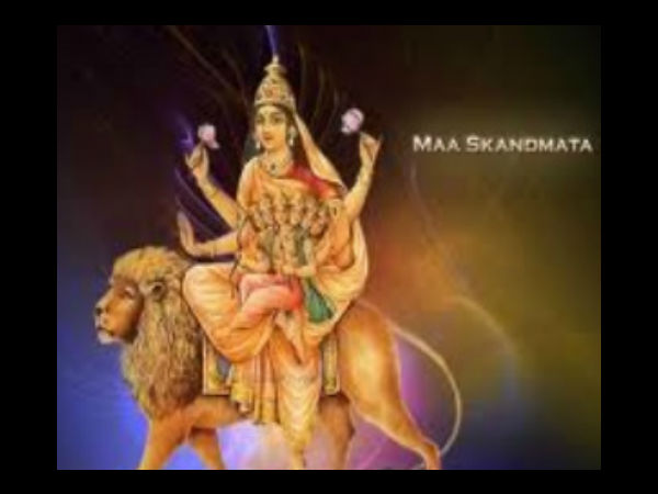 સ્કંદમાતાનું સ્વરૂપ