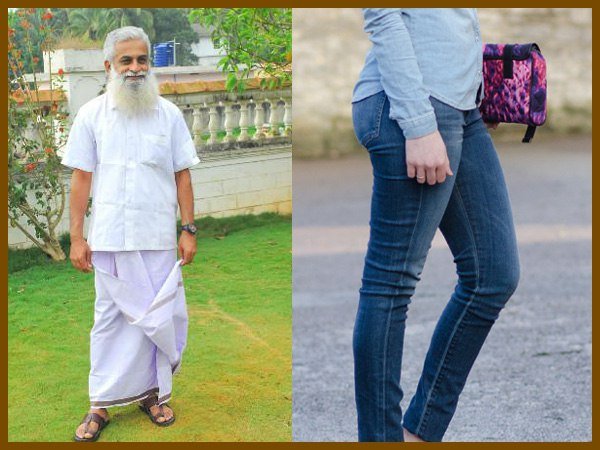 જીન્સ પહેરનાર મહિલા
