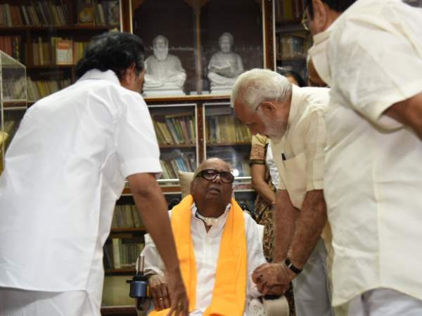 ‘કરુણાનિધિના મોતના સમાચારથી દુઃખી': પીએમ મોદી