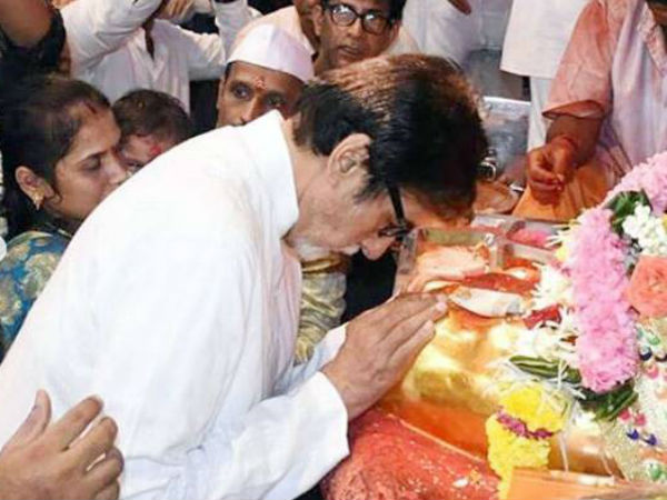 બાપ્પાના ચરણોમાં સદીના મહાનાયક અમિતાભ બચ્ચન