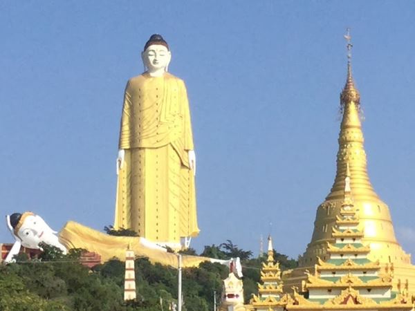 મ્યાનમારનું Laykyun Sekkya Buddha સ્ટેચ્યુ