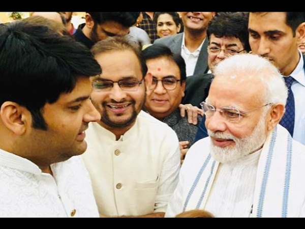 કપિલ શર્મા નરેન્દ્ર મોદીને પણ મળ્યા