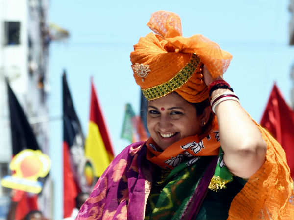 સ્મૃતિ ઈરાનીએ જોરદાર ટક્કર આપી હતી