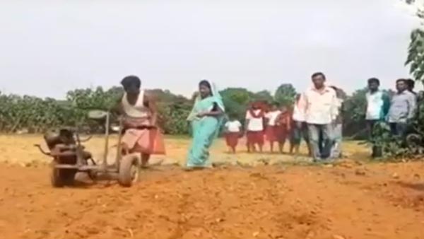 ભંગારમાંથી ટ્રેક્ટર બનાવ્યું