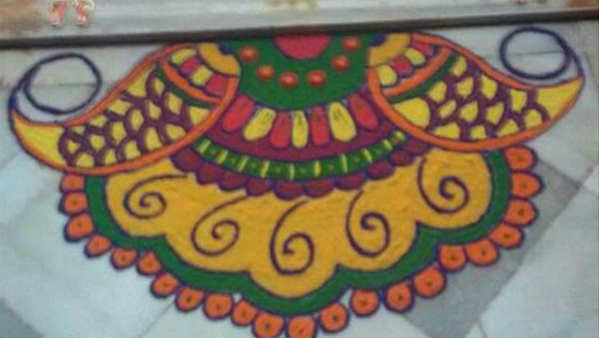 અડધી રંગોળી